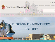 Tablet Screenshot of dioceseofmonterey.org